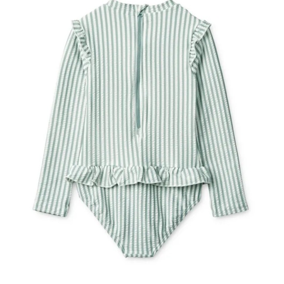 NWOT Liewood Anti-UV one piece Swimsuit Sillie. Light Blue - Picture 2 of 7